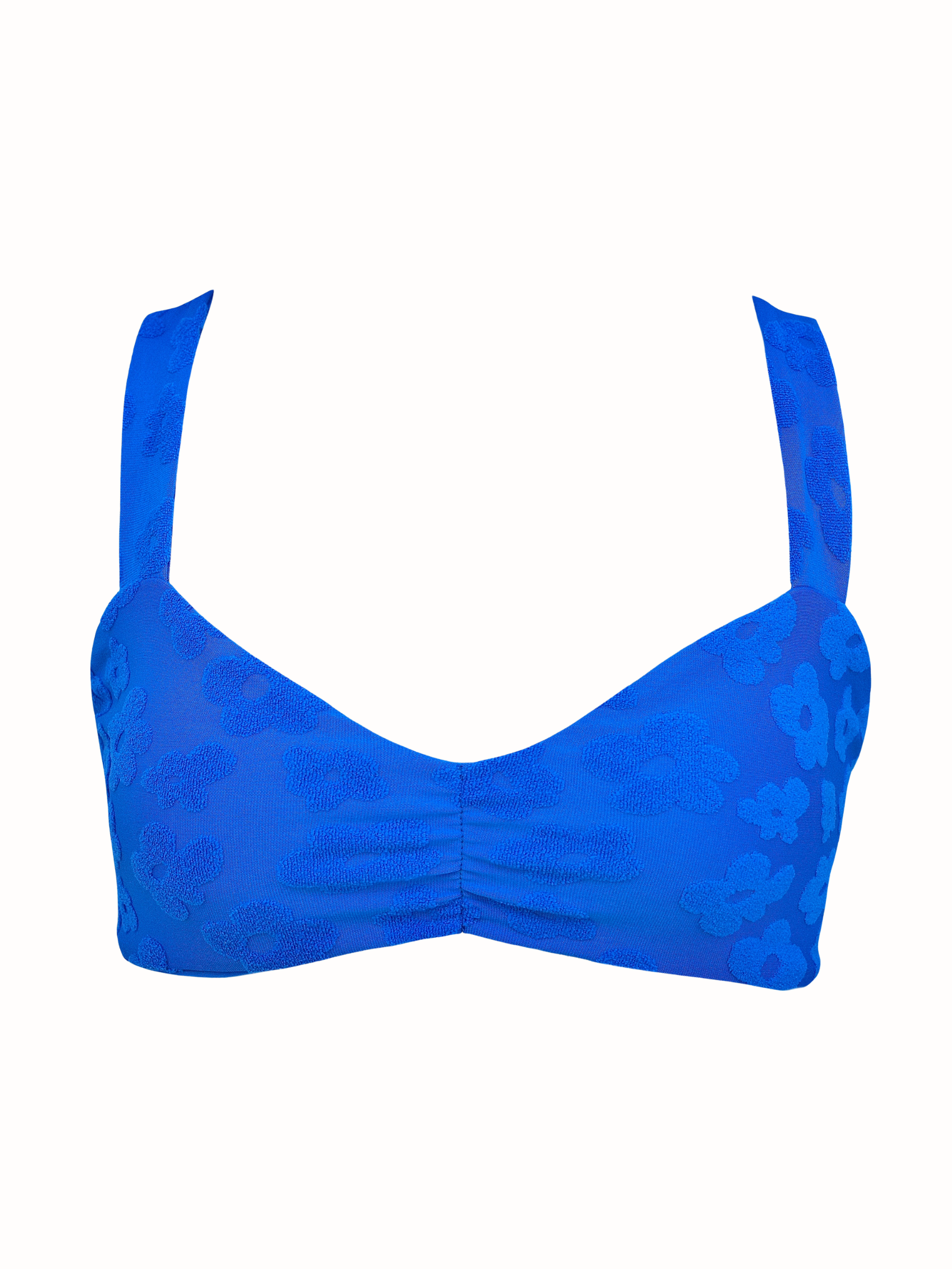 Vera Bikini Top in Cobalt Bloom - Final Sale